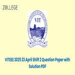 VITEEE 2025 April 23 Shift 2 Question Paper with Answer Key